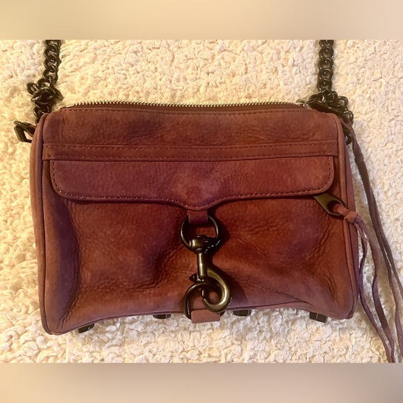 Rebecca Minkoff Crossbody Bag in purple suede leather - Picture 2 of 5